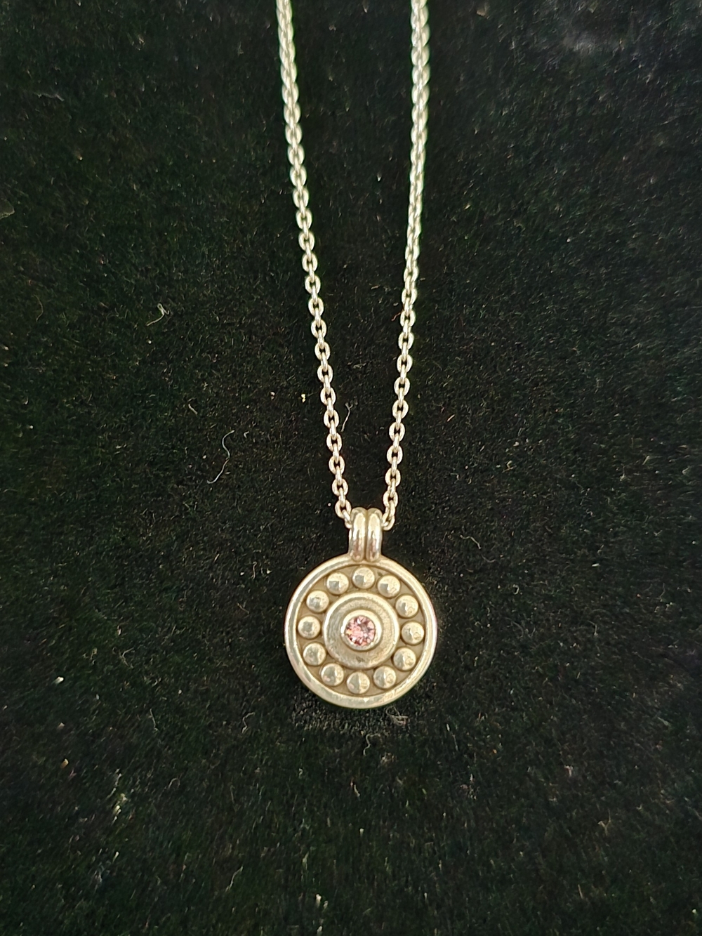 Brighton Pebble Dot Medali Petite Reversible Necklace
